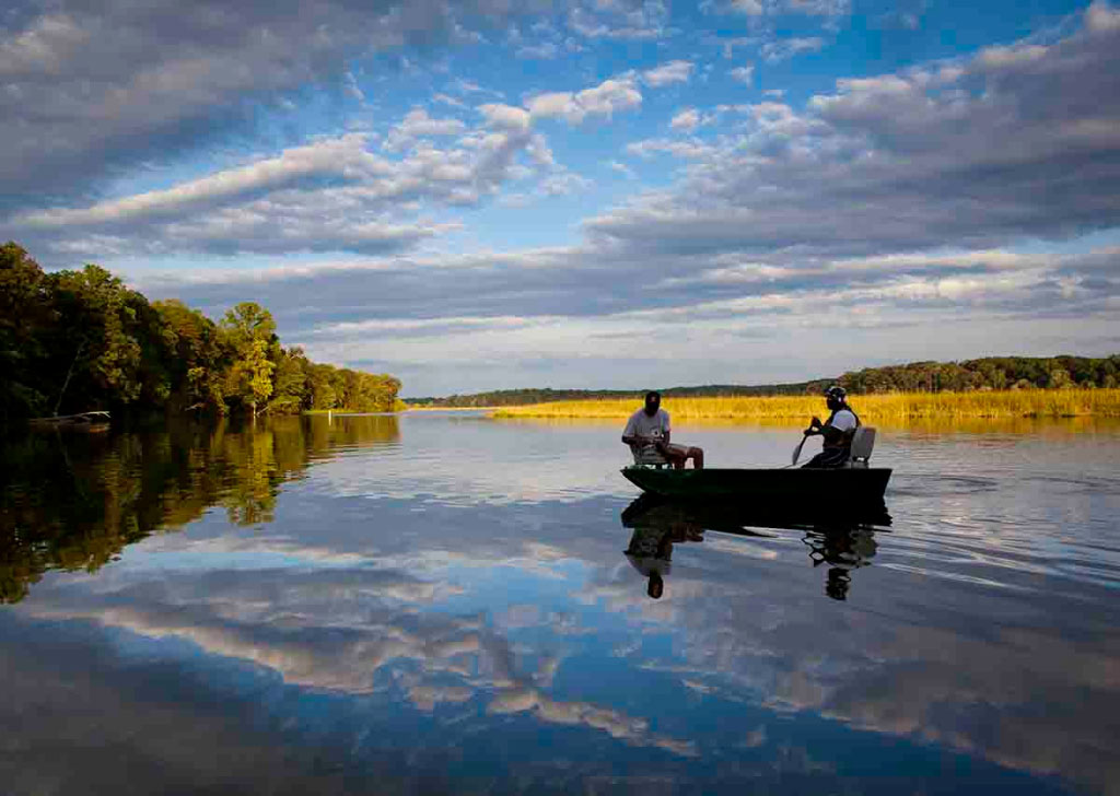 men fishing